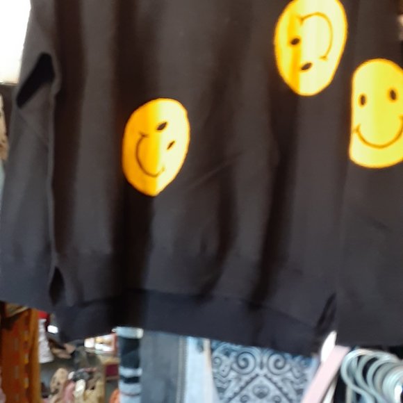 BY TOGETHER ALL COTTON SMILEY SWEATER LONG SLEEVE - Picture 2 of 3